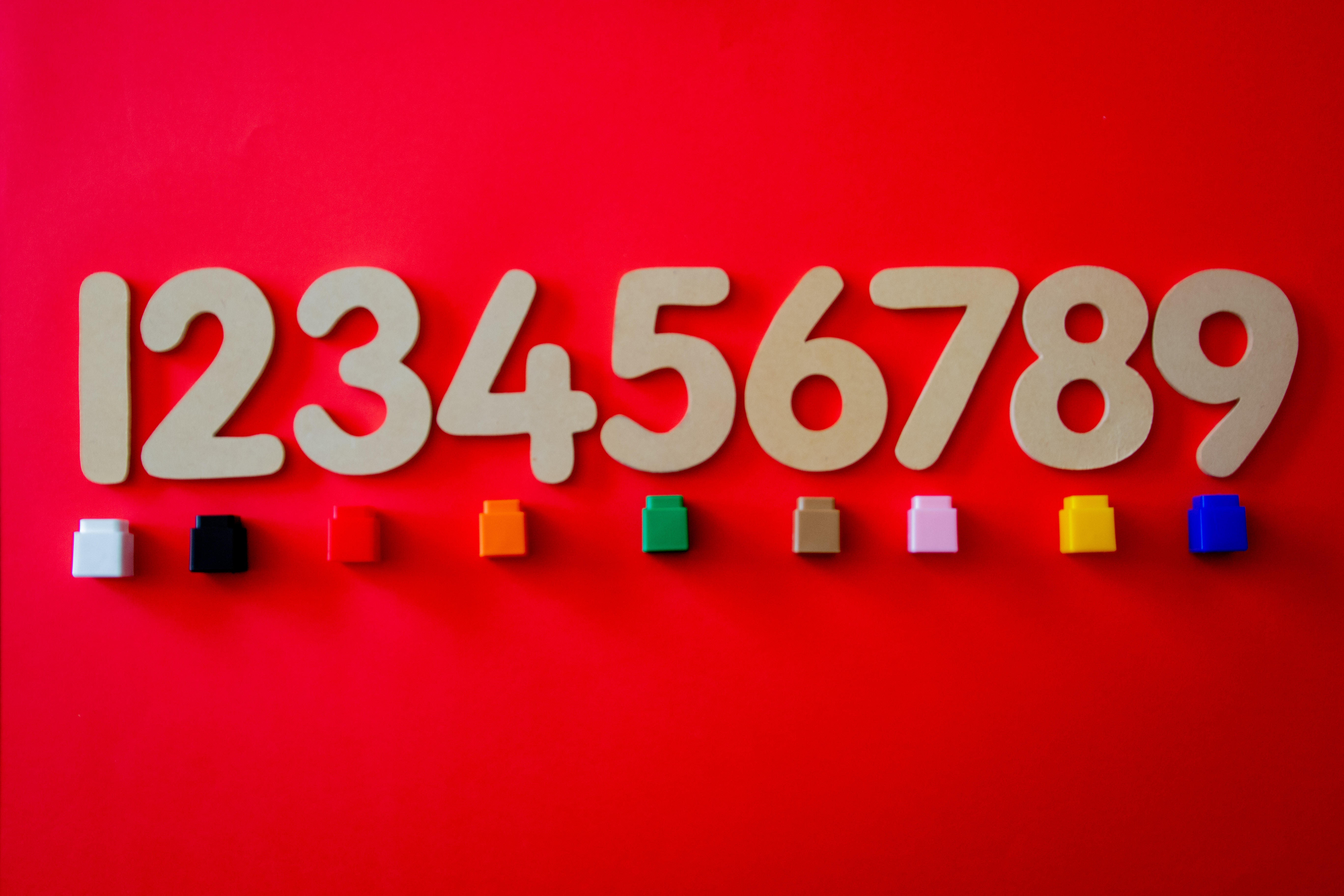 Pictue of numbers one through nine